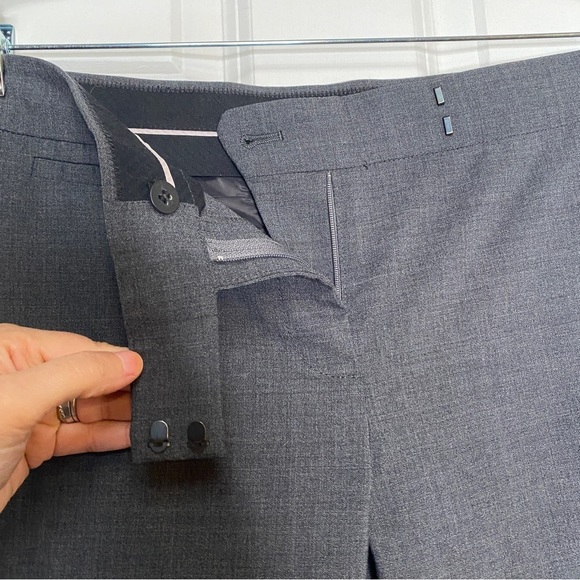 J. Crew City Fit Wool Blend Ankle Career Pants Grey Size 10 - Picture 4 of 8